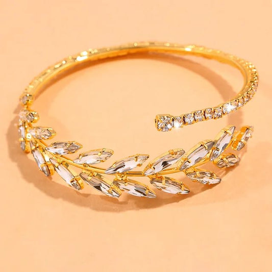 Leaf Zircon Bracelet