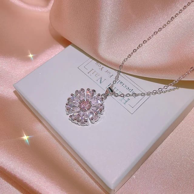 Jewelry Set Pink Zircon Diamond